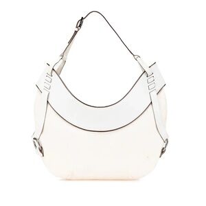 White Gucci GG Canvas Hobo